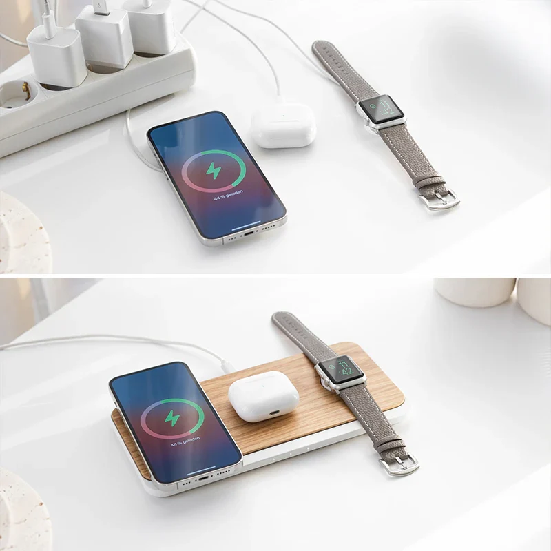 Chargeur 3 en 1 MagSafe & Apple Watch