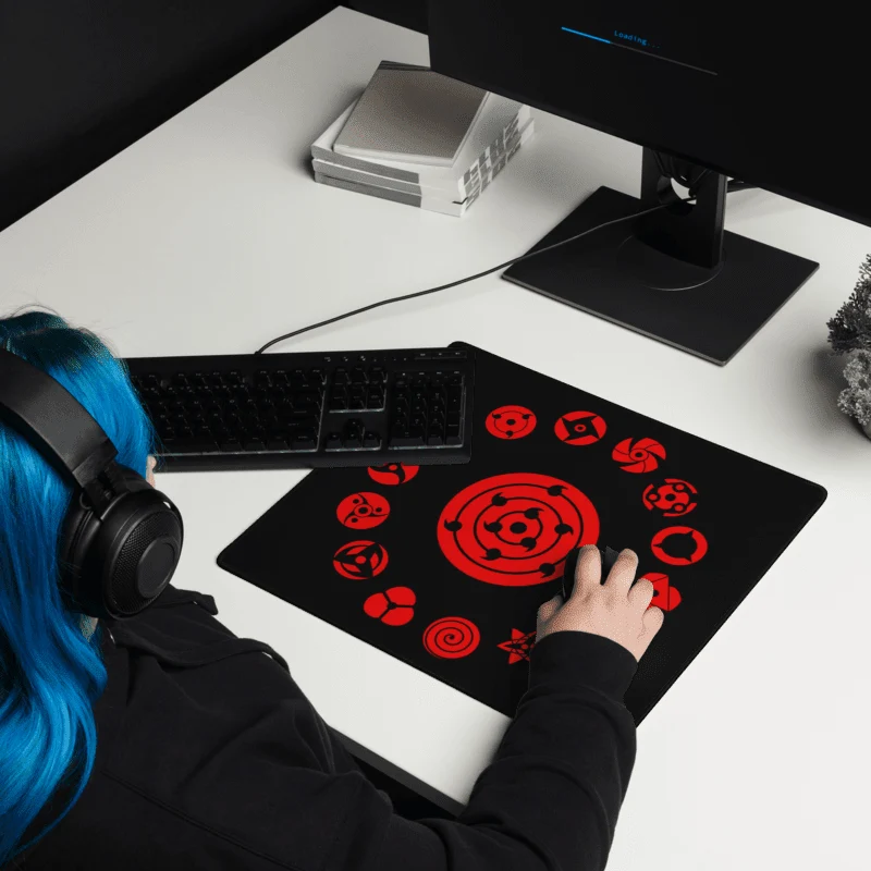 Tapis De Souris Carré Manga Emblèmes Ninja Légendaires