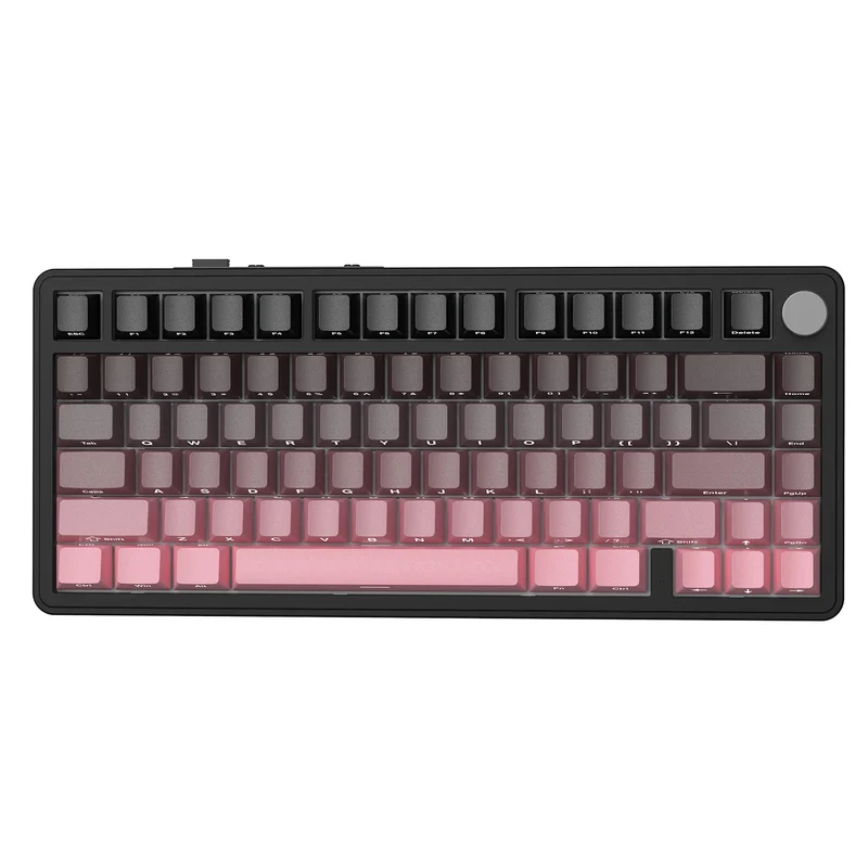 Clavier Gamer Sans Fil Rose Noir Dégradé Qwerty