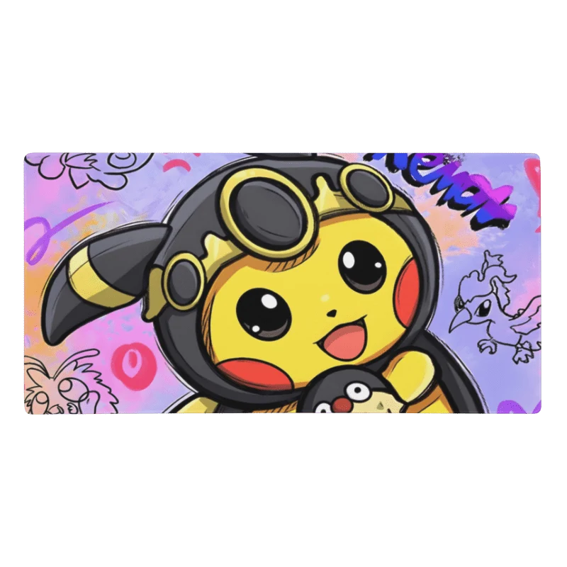 Tapis De Souris Gamer Kawaii Électrique