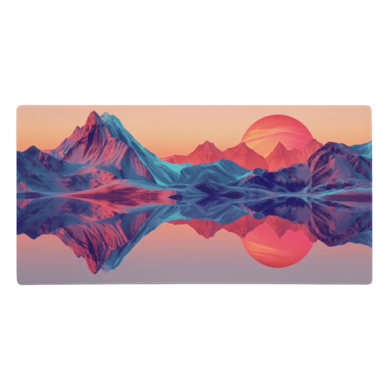 Tapis De Souris Original Paysage Synthwave
