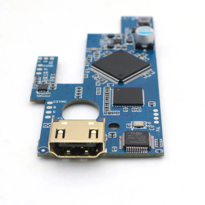 Kit HDMI interne Hispeedido pour Mega Drive 2 — 1080p, menu OSD, 16:9 et 4:3