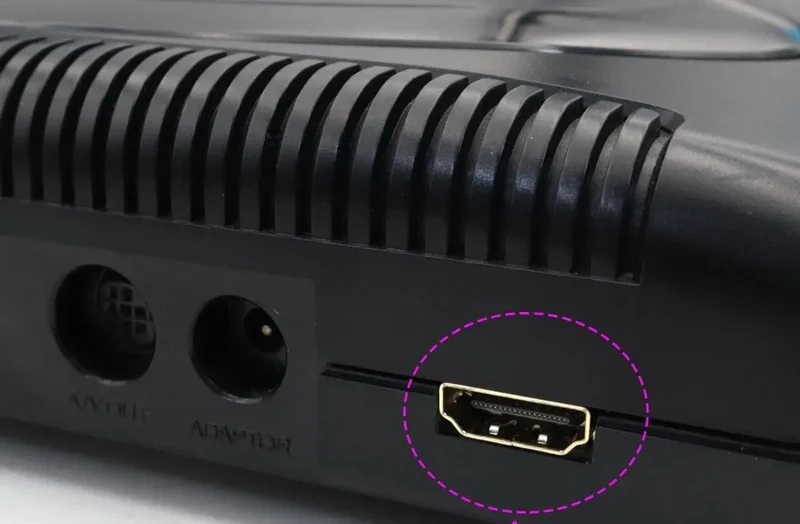 Kit HDMI interne Hispeedido pour Mega Drive 2 — 1080p, menu OSD, 16:9 et 4:3