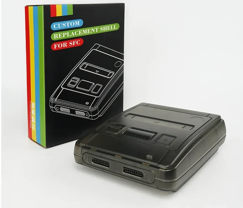 Coque de remplacement Super Famicom et SNES PAL — BitFunx translucide