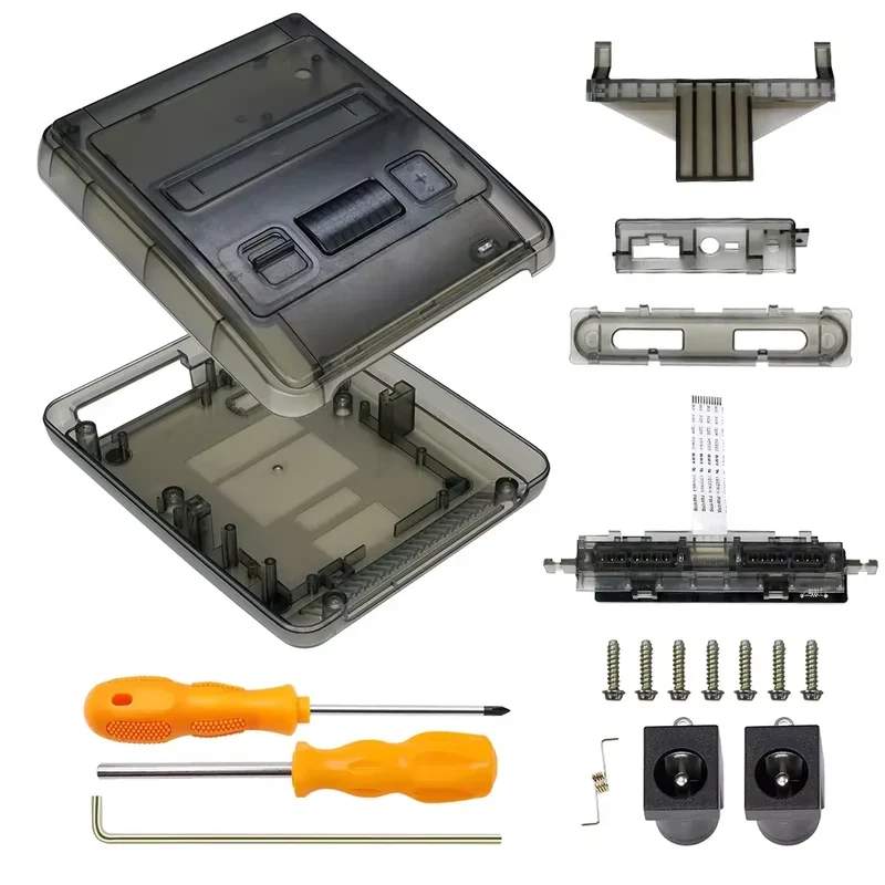 Coque de remplacement Super Famicom et SNES PAL — BitFunx translucide