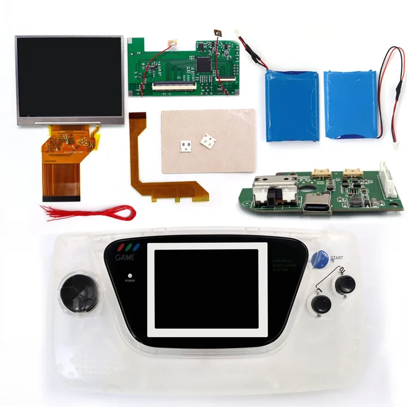 Kit écran rétroéclairé Hispeedido pour Game Gear — 3,5 pouces, 8 modes de couleur