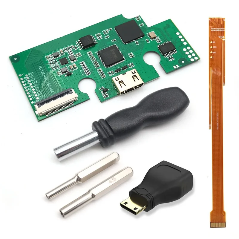 Kit HDMI interne Hispeedido pour N64 — menu OSD, 3 formats d'image