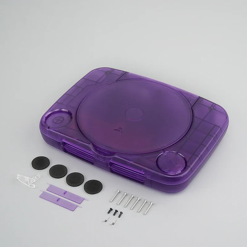 Coque de remplacement transparente PSone — ABS translucide, 5 coloris
