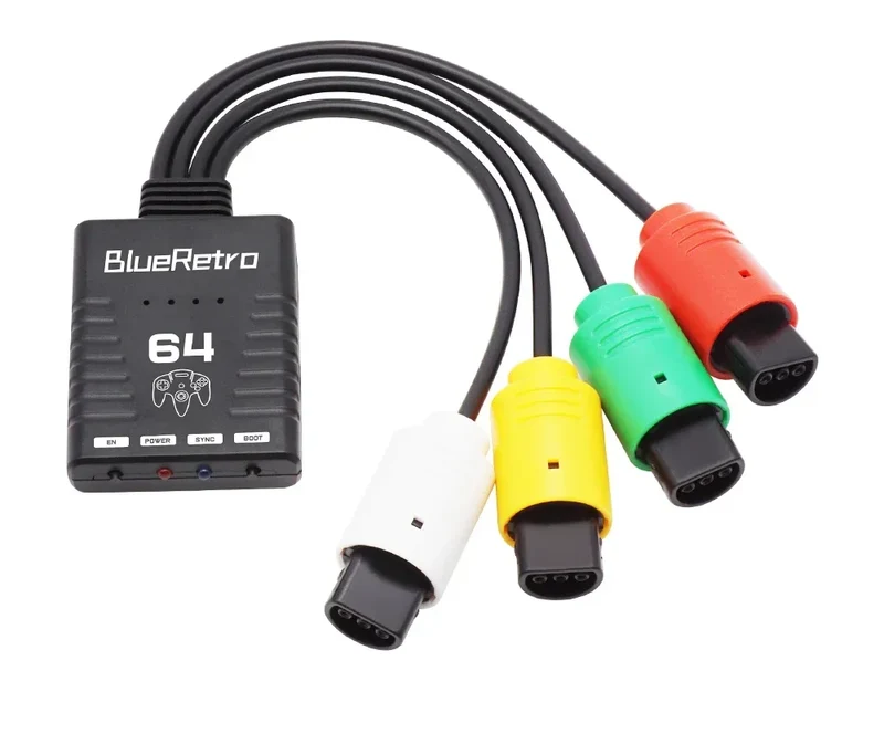 Adaptateur BlueRetro N64 4 joueurs — jusqu'à 4 manettes Bluetooth
