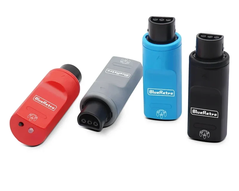Adaptateur BlueRetro N64 — manettes Bluetooth sans fil, RetroScaler