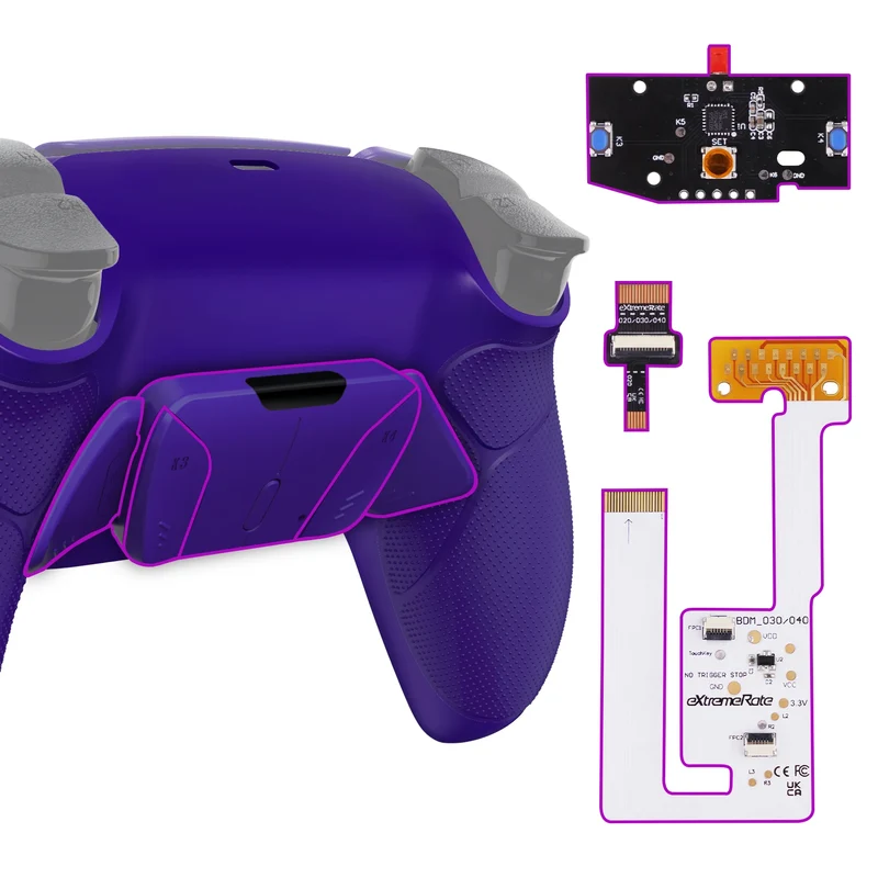 Kit eXtremeRate RISE4 V3 pour manette PS5 — 4 boutons arrière programmables