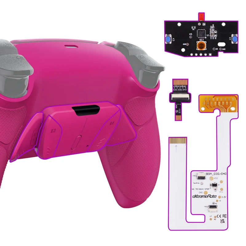 Kit eXtremeRate RISE4 V3 pour manette PS5 — 4 boutons arrière programmables