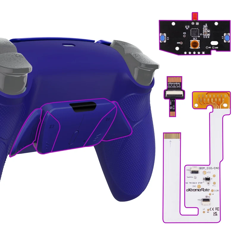Kit eXtremeRate RISE4 V3 pour manette PS5 — 4 boutons arrière programmables