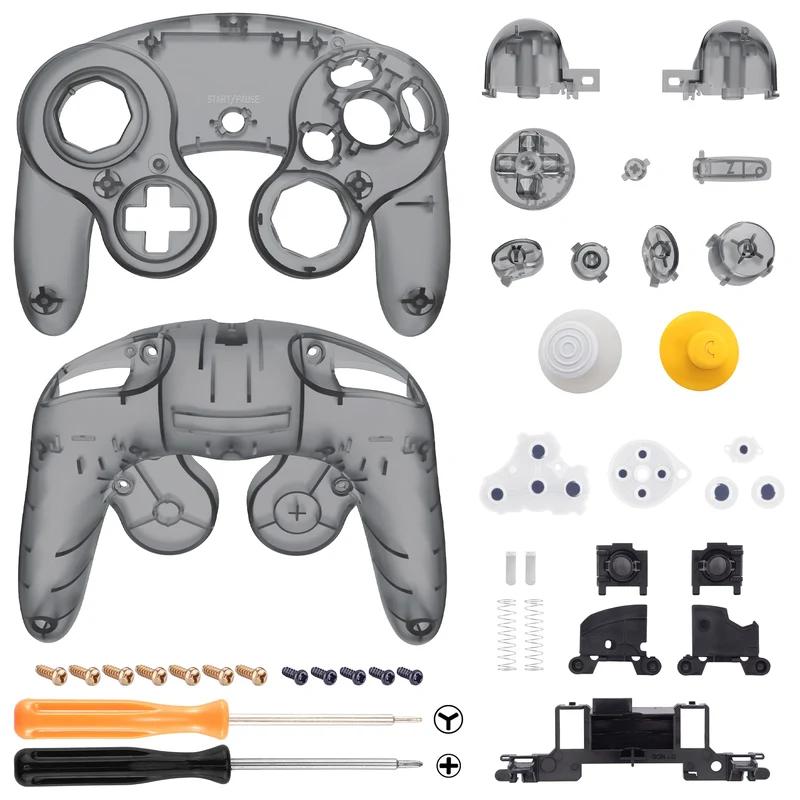 Coque eXtremeRate pour manette GameCube — série translucide, boutons inclus