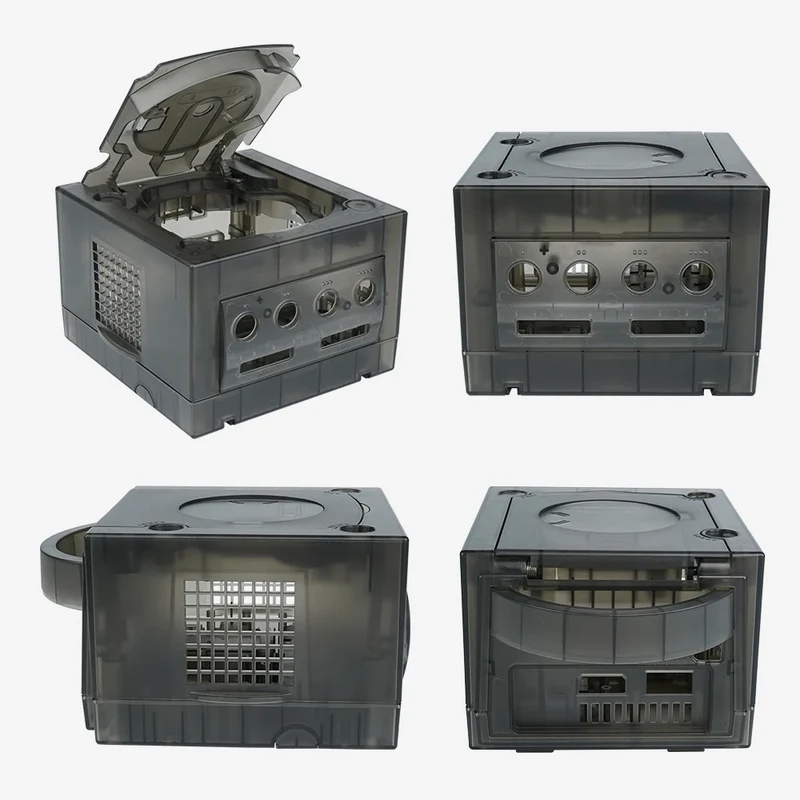 Coque transparente pour GameCube — DOL-001 et DOL-101, coque Game Boy Player en option
