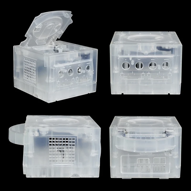 Coque transparente pour GameCube — DOL-001 et DOL-101, coque Game Boy Player en option
