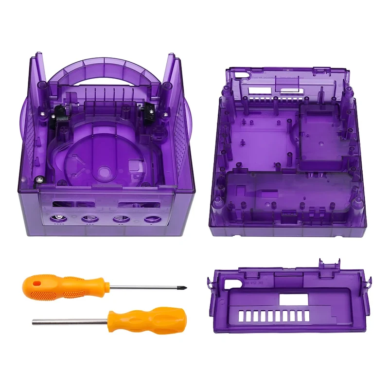 Coque transparente pour GameCube — DOL-001 et DOL-101, coque Game Boy Player en option