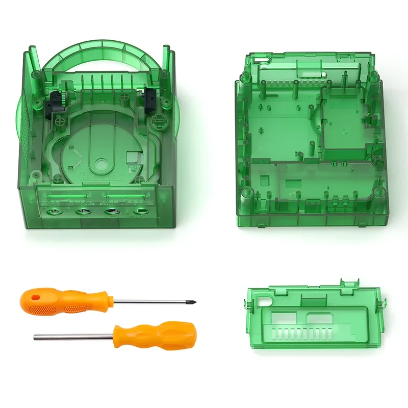 Coque transparente pour GameCube — DOL-001 et DOL-101, coque Game Boy Player en option