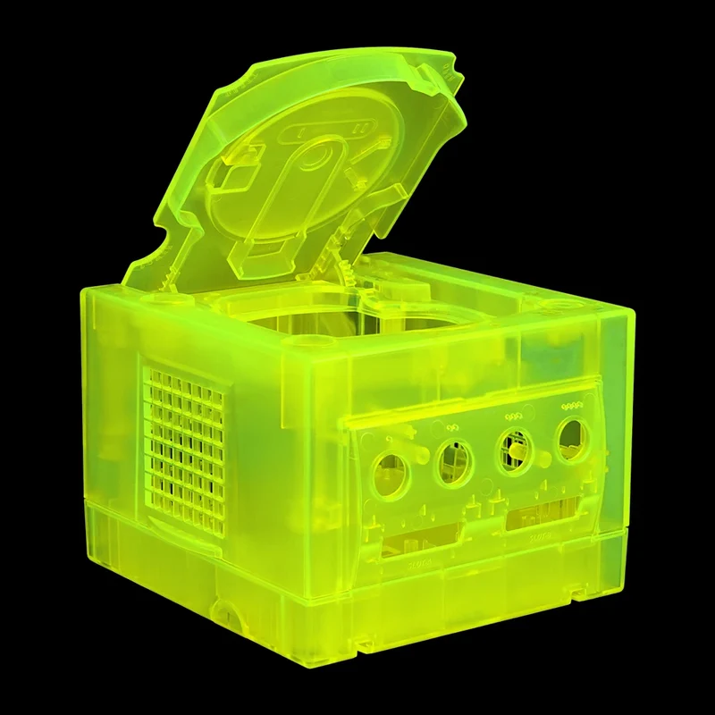 Coque transparente pour GameCube — DOL-001 et DOL-101, coque Game Boy Player en option