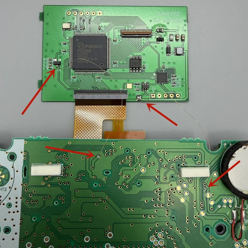 Kit écran IPS pour WonderSwan Color — sans découpe de coque, taille d'origine