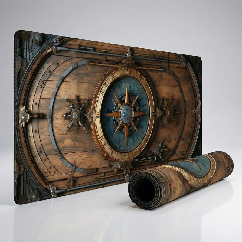 XXL Fantasy Mouse Pad — Steampunk Nautical Odyssey | PopMyPad