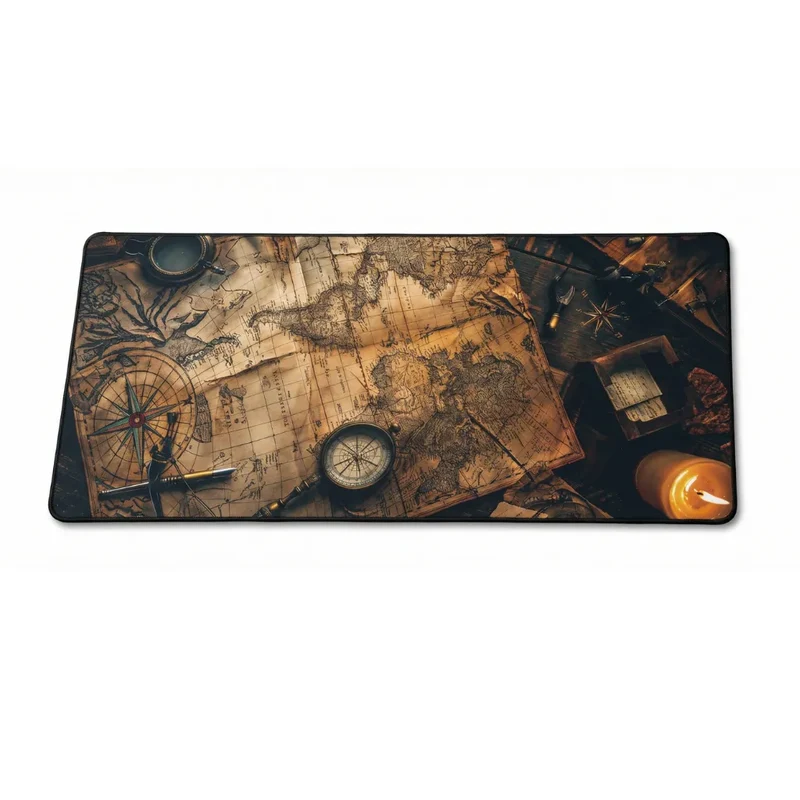 XXL Fantasy Mouse Pad — Legendary Cartography and Compasses | PopMyPad
