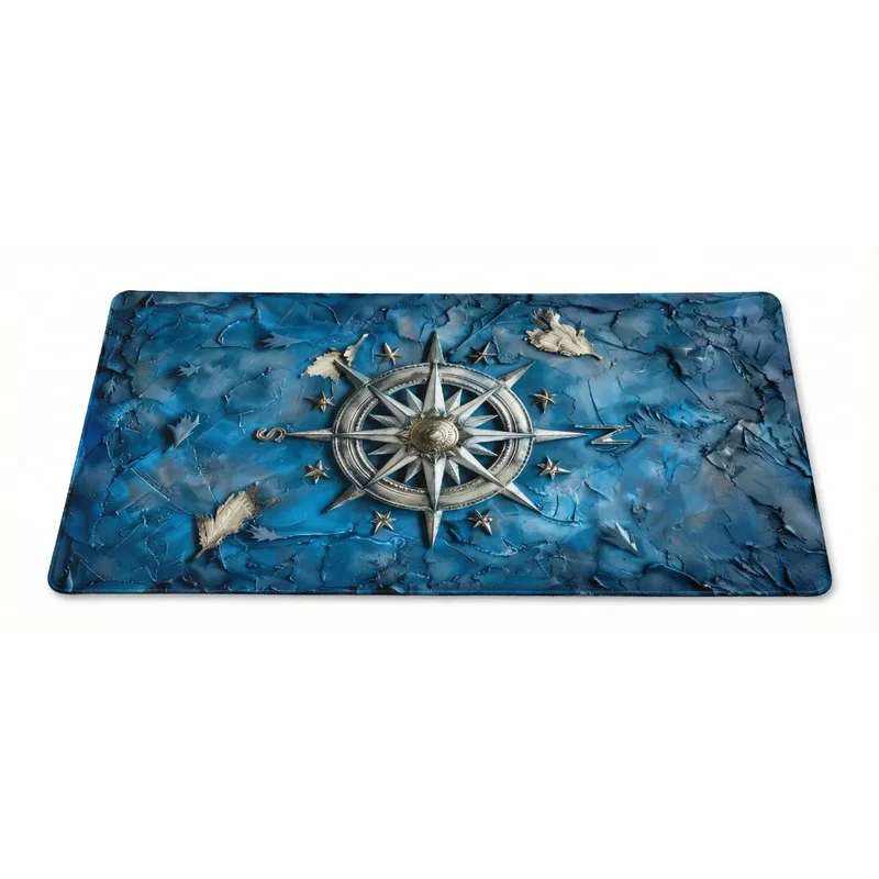Tapis de Souris XXL Fantasy — Odyssée Boréale, Rose des Vents | PopMyPad