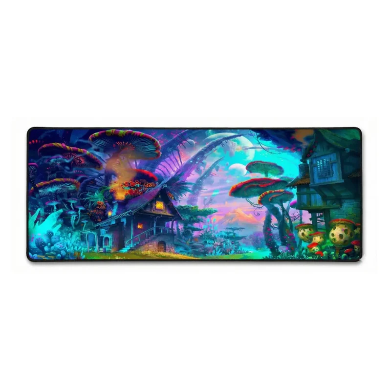 XXL Fantasy Mouse Pad — Dreamlike Mushroom Forest | PopMyPad