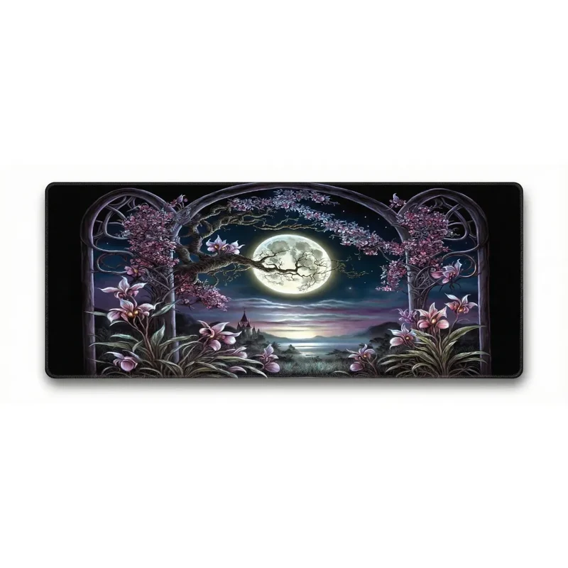 XXL Fantasy Mouse Pad — Moonlit Stone Arch | PopMyPad