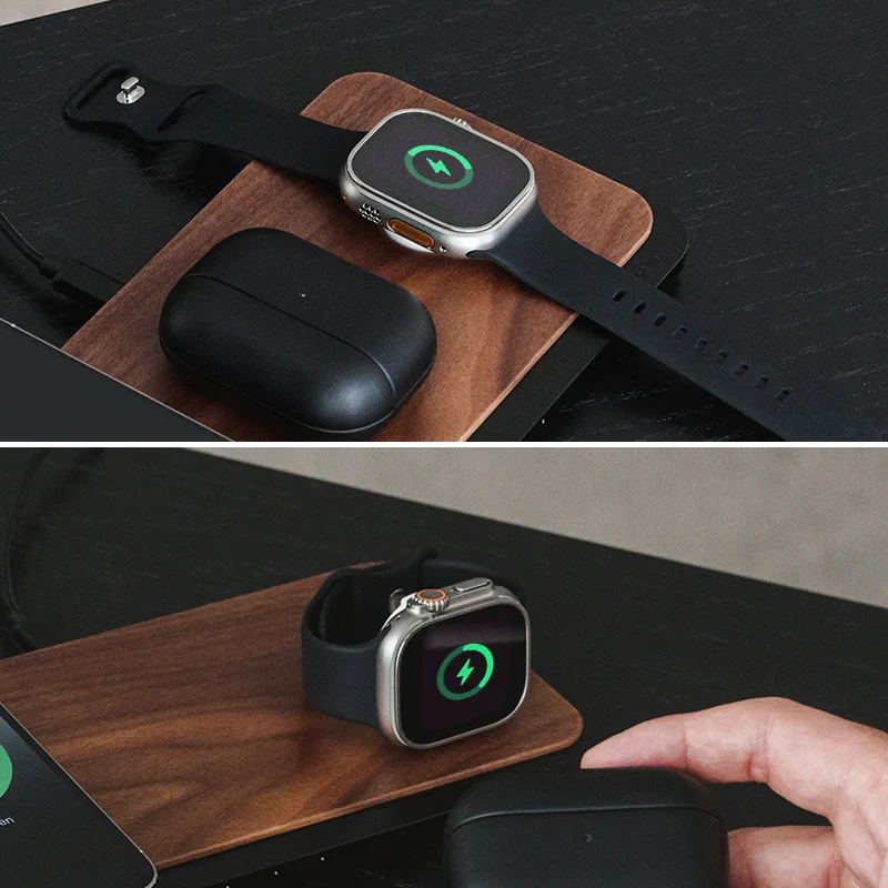 Chargeur 3 en 1 MagSafe & Apple Watch & US-Adaptateur secteur