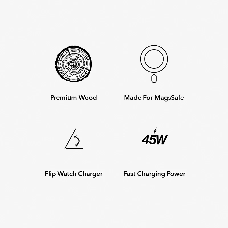 Chargeur 3 en 1 MagSafe & Apple Watch & US-Adaptateur secteur