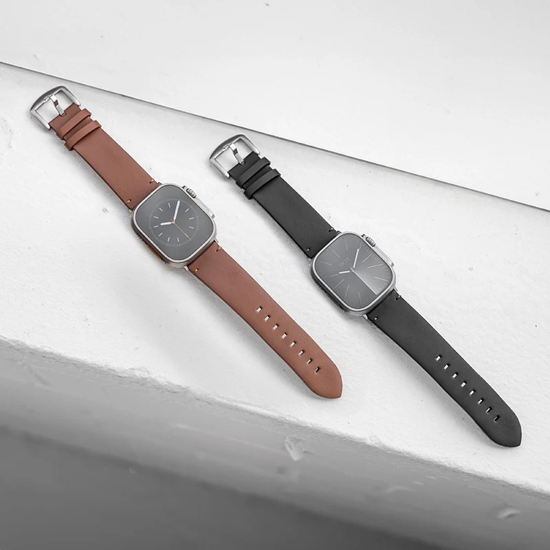 Bundle Apple Watch bracelet en cuir Vegan