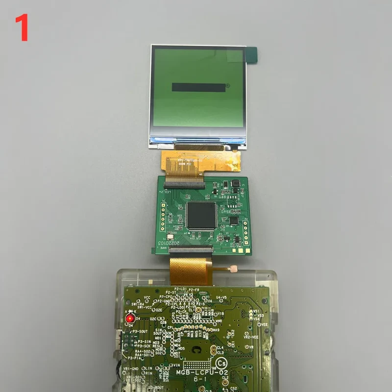 Écran IPS 2,6 pouces pour Game Boy Pocket — kit avec coque adaptée