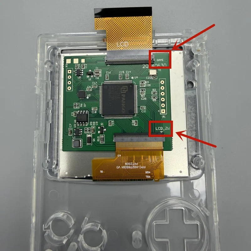 Écran transflectif 2,78 pouces pour Game Boy Color — lisible en plein soleil