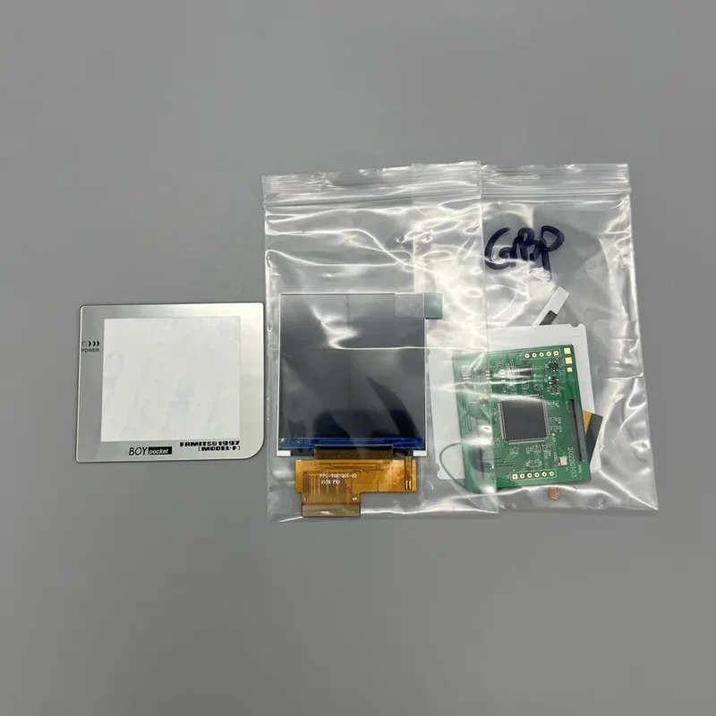 Écran IPS 2,6 pouces pour Game Boy Pocket — format d'origine, vitre au choix
