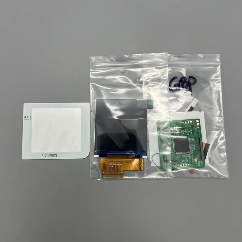 Écran IPS 2,6 pouces pour Game Boy Pocket — format d'origine, vitre au choix