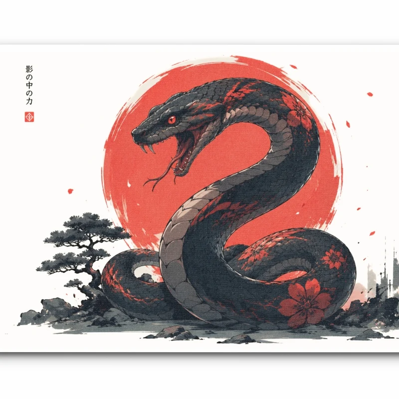 Tapis de Souris "Serpent Sacré du Japon"