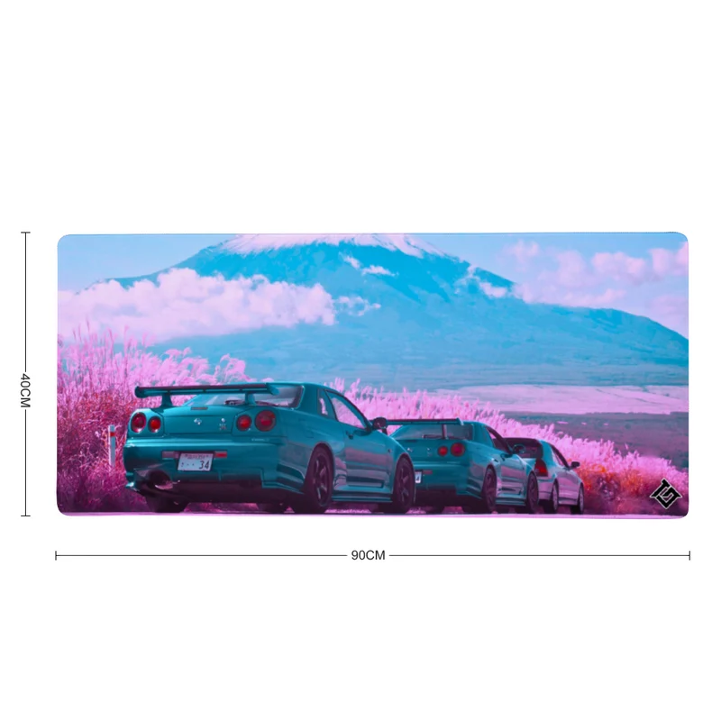 Tapis de Souris "Voiture japonaises face au Mont Fuji"