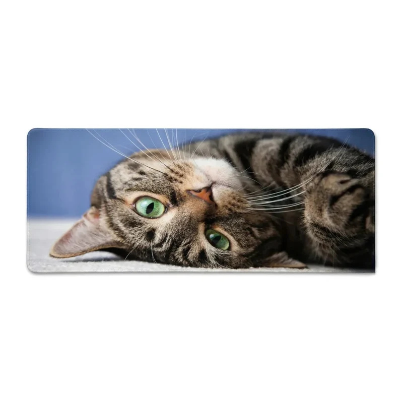 XXL Cat Mouse Pad — Feline Gaze, Hyper-Realistic Edition | PopMyPad