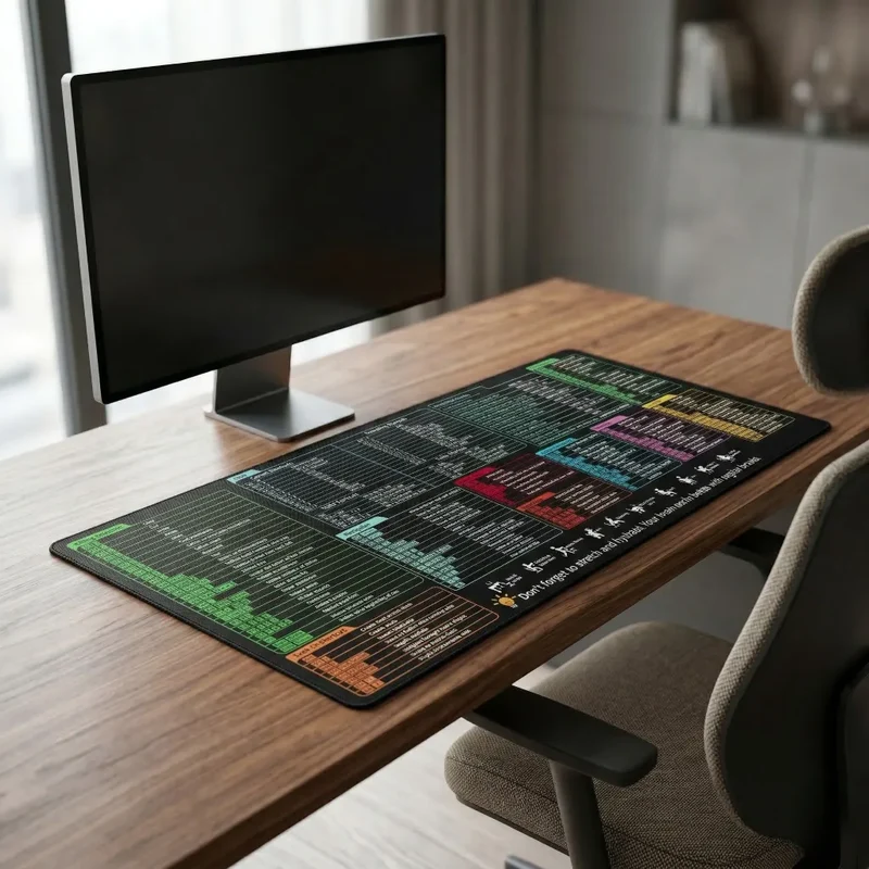 XXL Keyboard Shortcuts Mouse Pad — Excel & Word Pack | PopMyPad