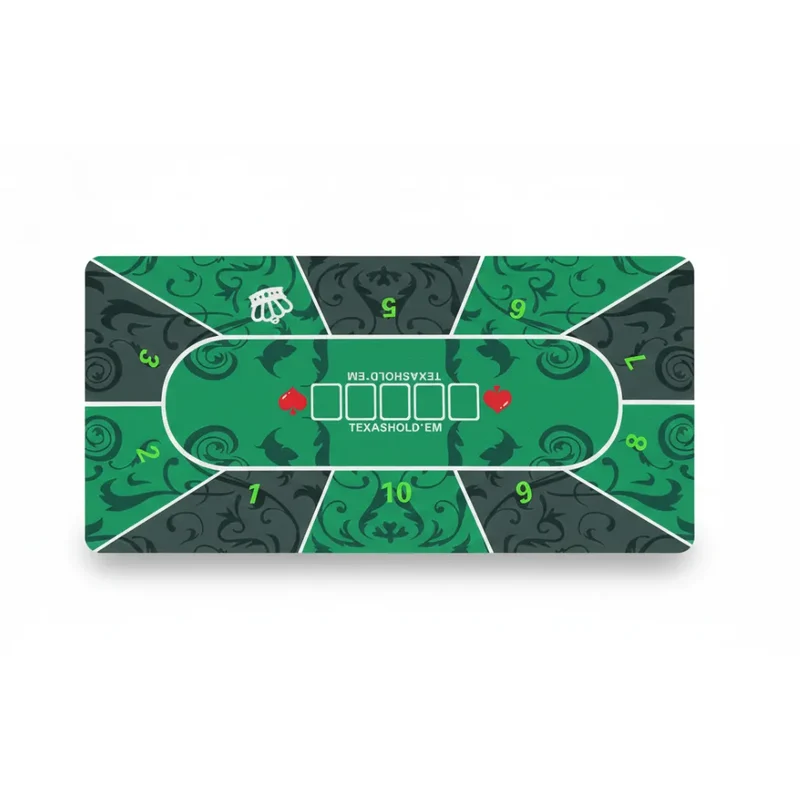 Tapis de Souris XXL Poker — Texas Hold'em Vert Impérial | PopMyPad