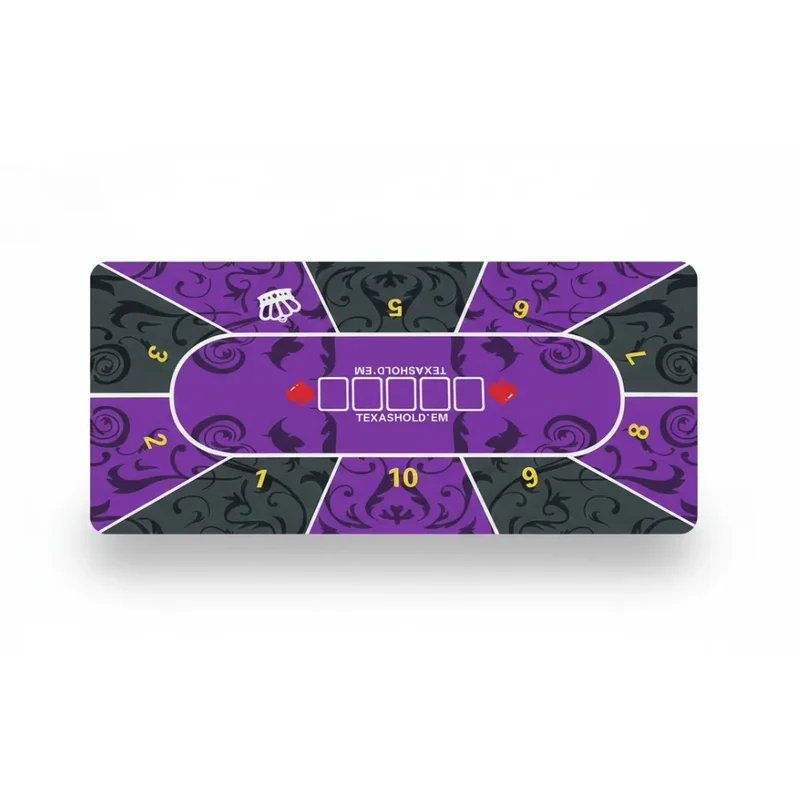 XXL Poker Mouse Pad — Royal Purple Texas Hold'em | PopMyPad