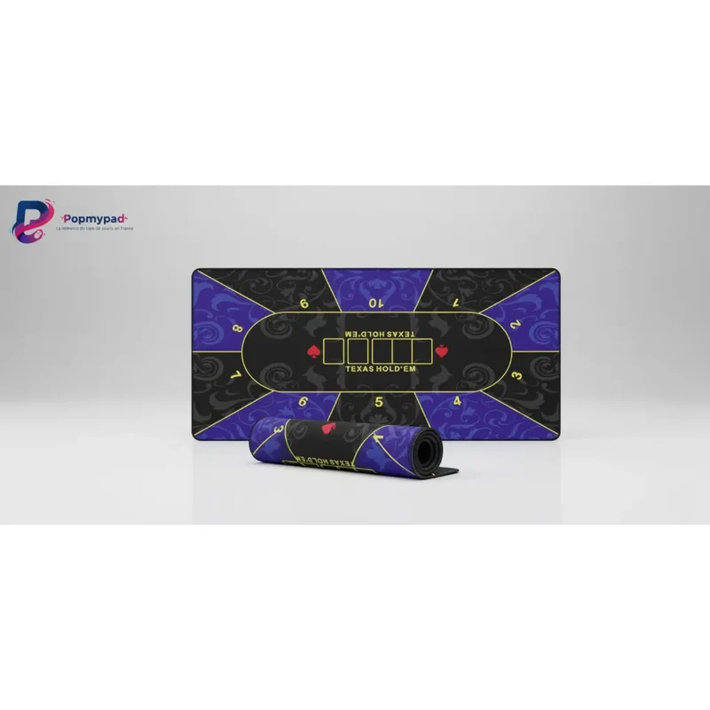 XXL Poker Mouse Pad — Baroque Purple & Black Texas Hold'em | PopMyPad
