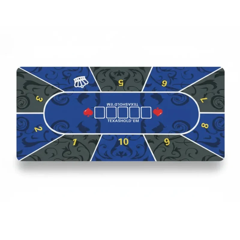 XXL Poker Mouse Pad — Imperial Blue Texas Hold'em | PopMyPad