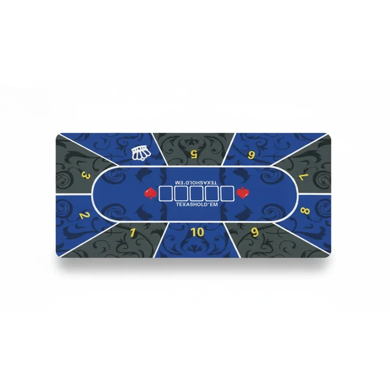 Tapis de Souris XXL Poker — Texas Hold'em Bleu Impérial | PopMyPad