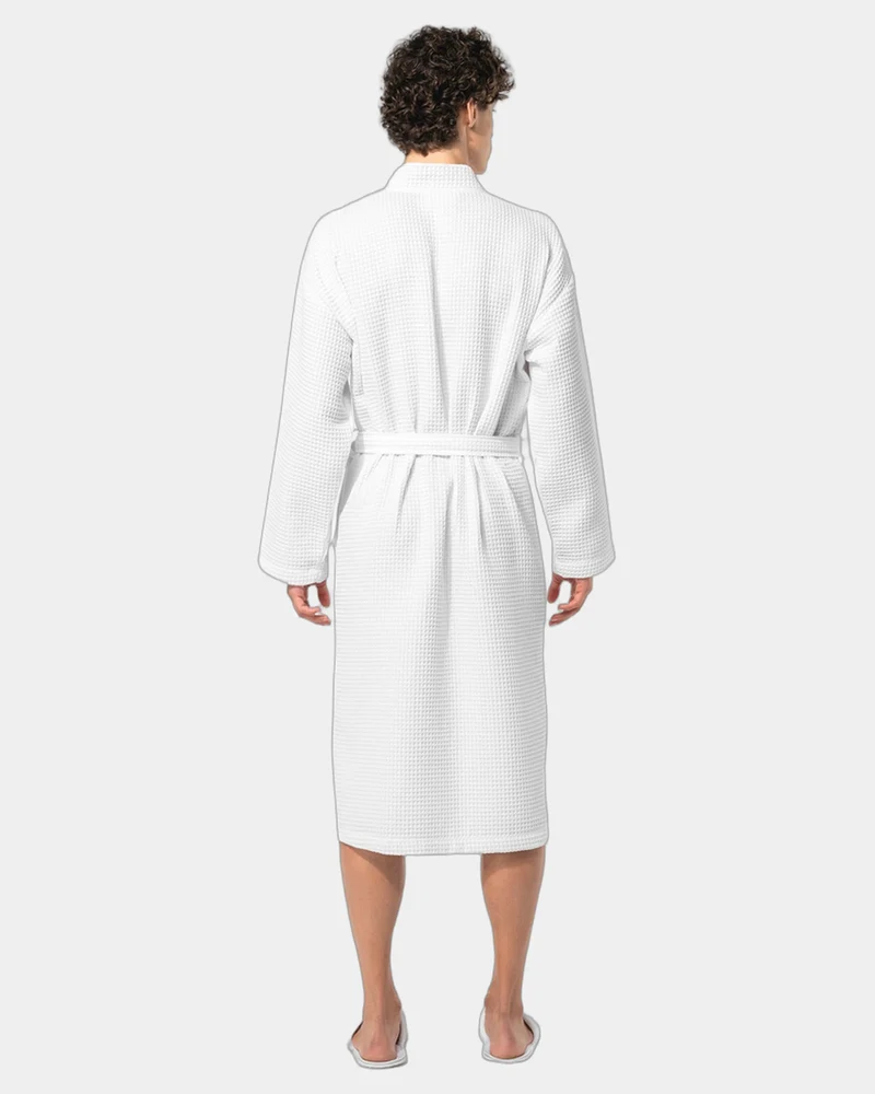 Peignoir kimono coton nid d'abeille à personnaliser