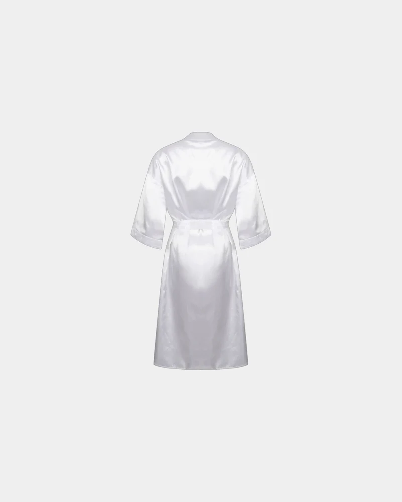 Peignoir satin femme manches 3/4 à personnaliser