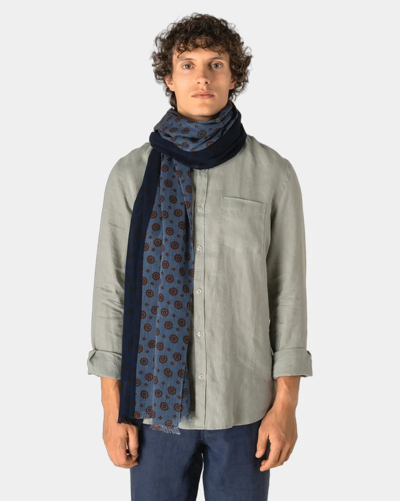 Chèche coton motifs floraux à personnaliser