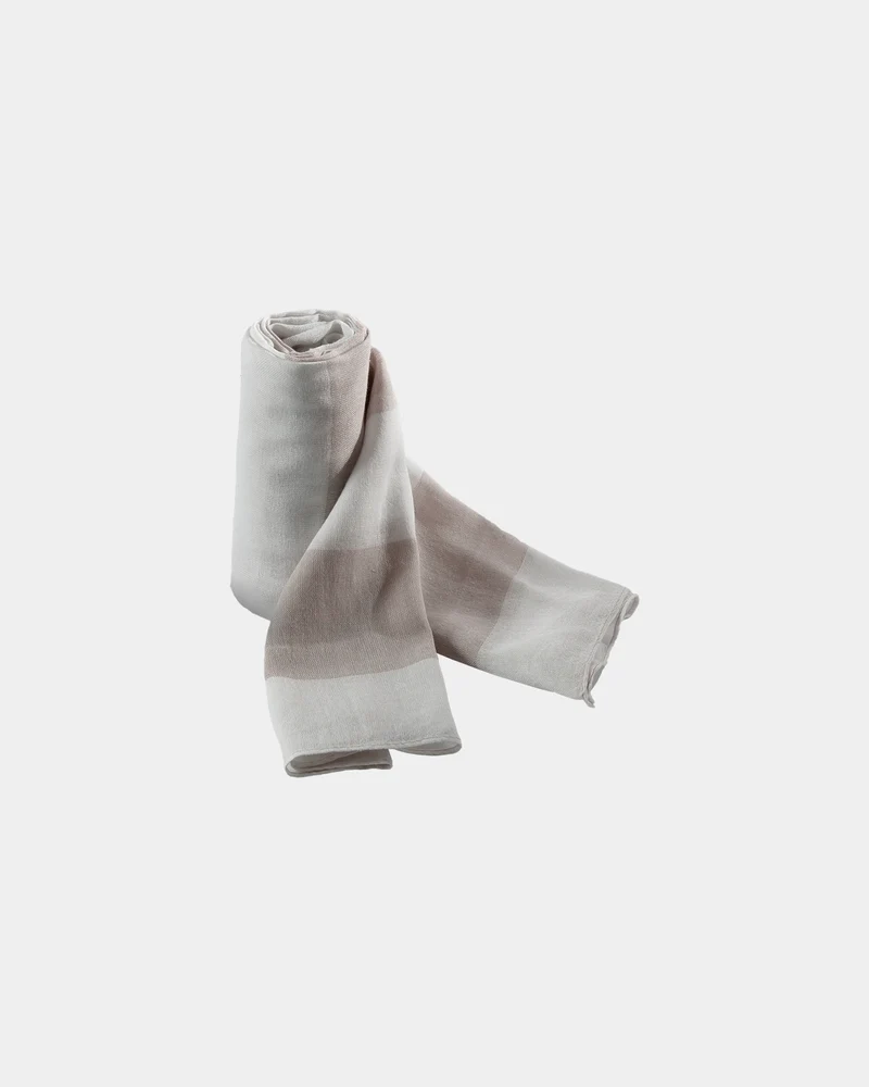 Chèche coton rayé 55 g/m² à personnaliser