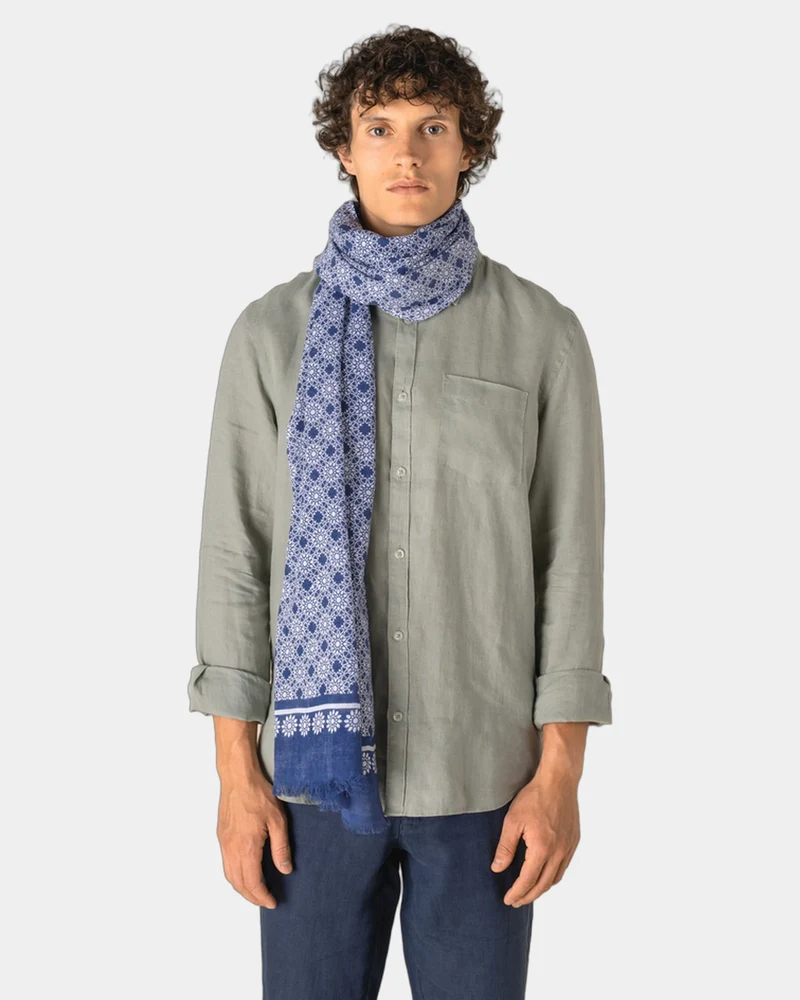 Chèche coton motifs floraux à personnaliser